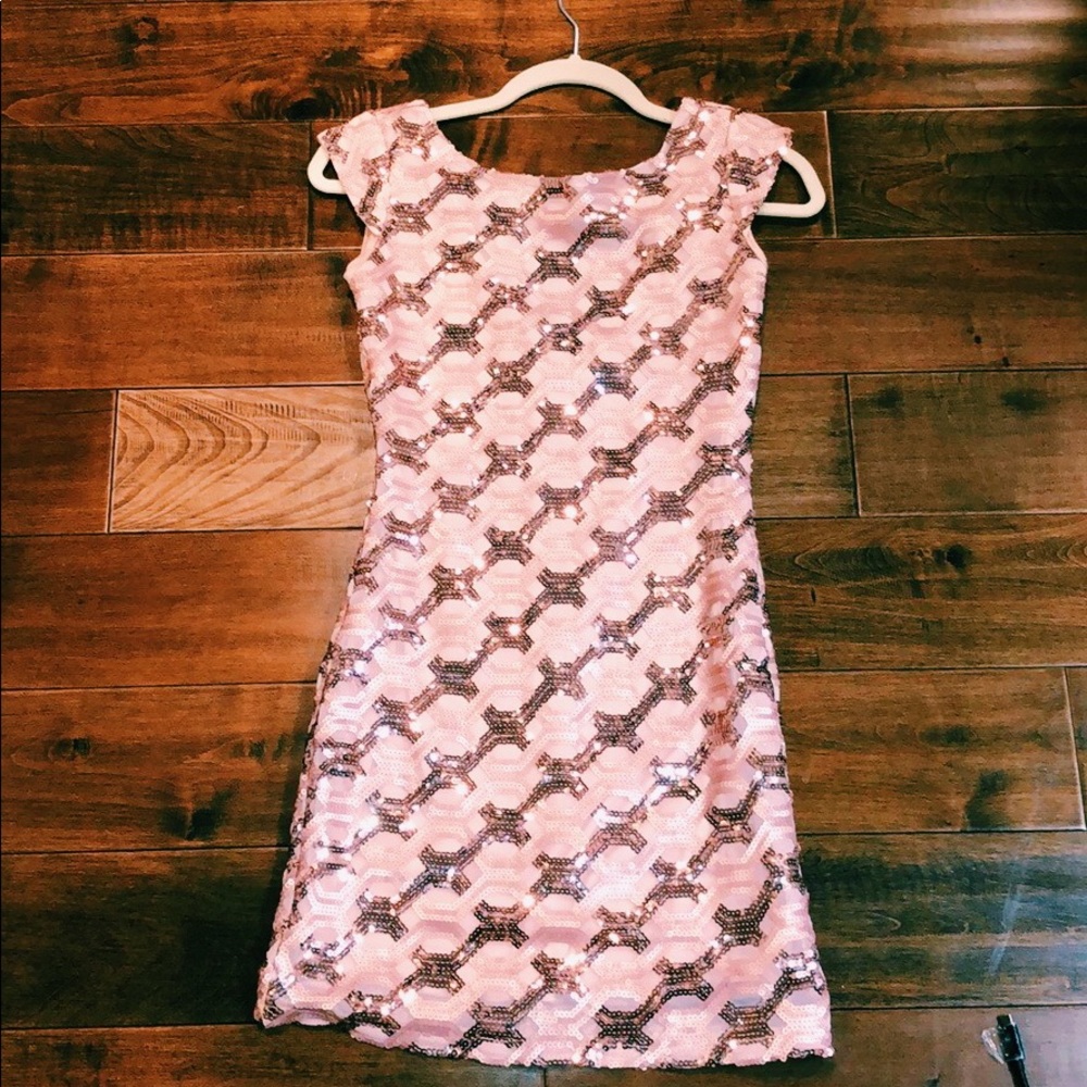 Short sparkly formal dress